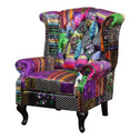 2199 Upholstery chair 16 years manufacturer living room furniture high back velvet/linen chair