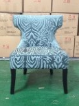 2056 High quality leopard print solid wood armless chair hotel living room furniture