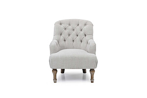 2559 Big Sales Home Furnture Living Room Solid Oak Frame Tufted Back Single roll Arm Accent Chair