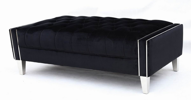 1216 Customized New Design Stainless Leg Tufted Velvet Living Room Chesterfield Classic Fabric Sofas