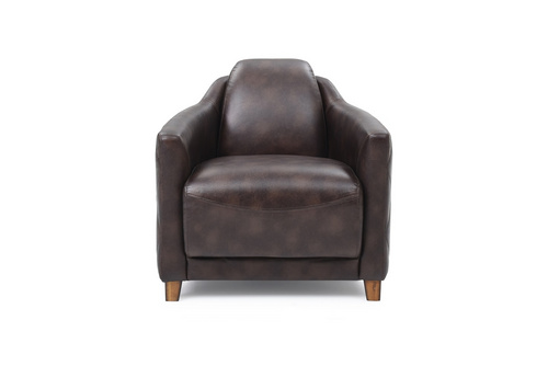 2170 English style home furniture Distressed Brown Diamond Quilted Club Chair