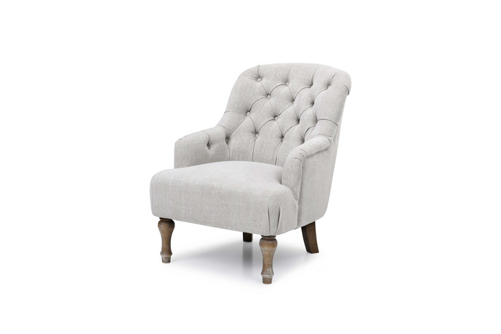 2559 Big Sales Home Furnture Living Room Solid Oak Frame Tufted Back Single roll Arm Accent Chair