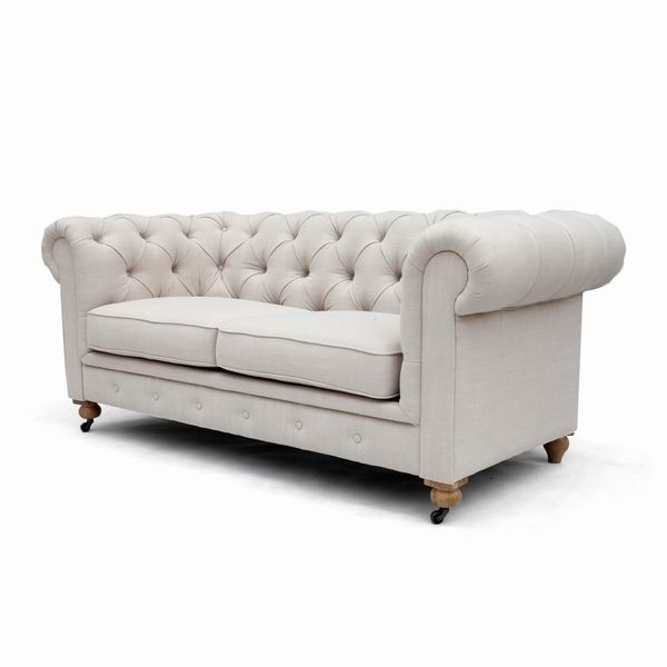 1171 button tufted linen Living Room Furniture modern sofa