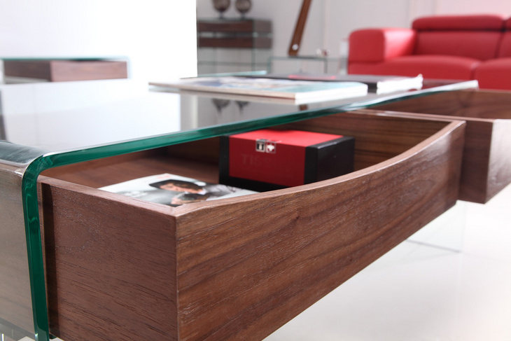 blend coffee table with drawer