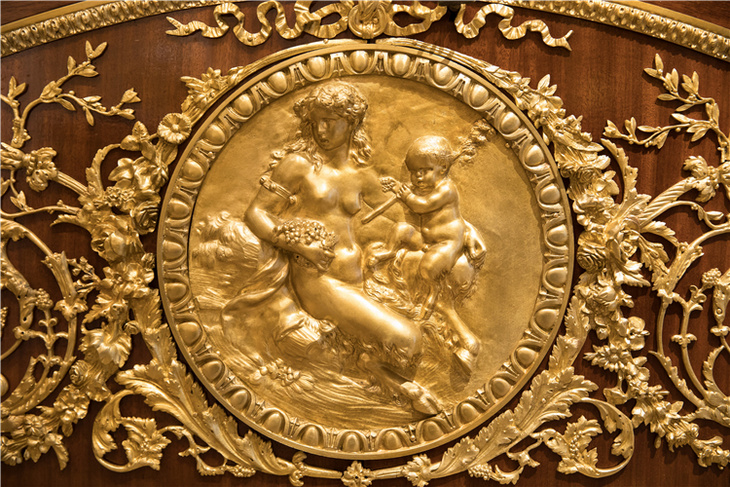 梵尼斯西洋古董家具法国枫丹白露宫同款krieger大师签名巨型边柜