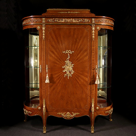 梵尼斯欧洲西洋老古董家具19世纪法国著匠林克Linke签名作品边柜