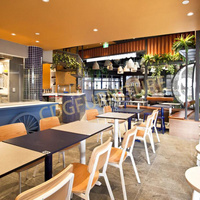 購物中心餐飲店 烤魚燒烤店 主題特色餐廳家具餐椅 705-H45-STW