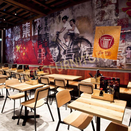 購物中心餐飲店 烤魚燒烤店 主題特色餐廳家具餐椅 705-H45-STW