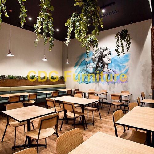 简约风格餐厅 北欧工业风  商场餐饮店餐椅 705-H45-STW