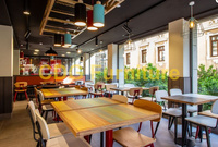 高檔定制 個(gè)性主題餐廳 壽司店咖啡館家具餐椅 658C-H45-STW