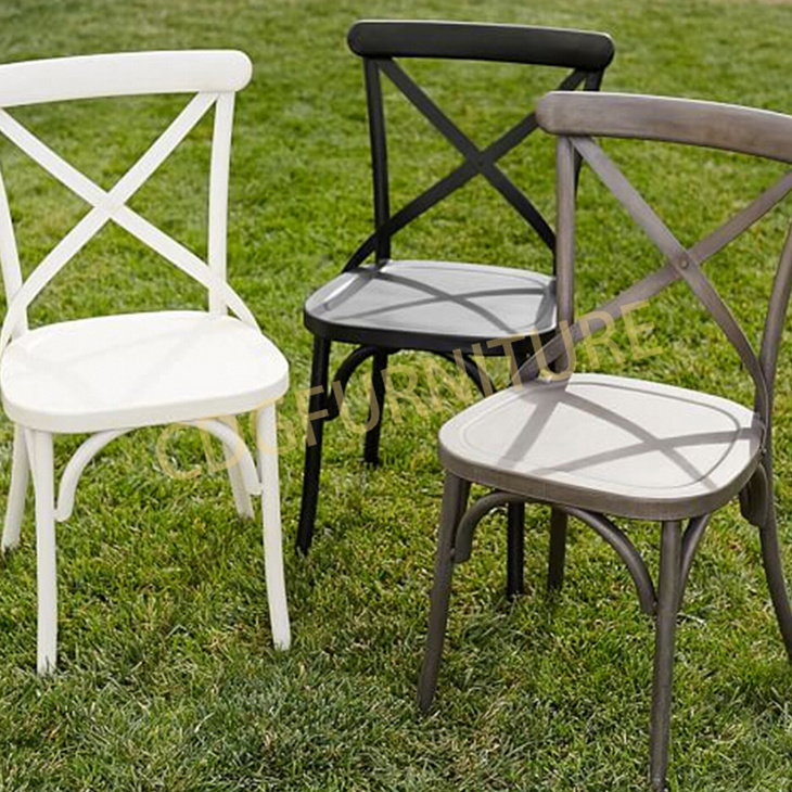 全铝户外漆花园餐椅 时尚个性欧式餐椅 657-H45-ALU
