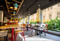 高檔定制 個(gè)性主題餐廳 壽司店咖啡館家具餐椅 658C-H45-STW