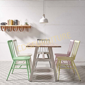 小清新奶茶甜品店 网红餐厅时尚餐椅桌  649DT-STW