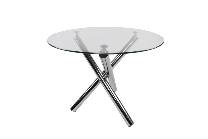 现代钢化玻璃圆餐桌