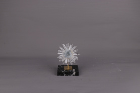 大理石底+花-白水晶柱+蓝晶柱B0614