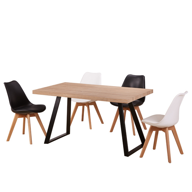 Free Sample Cheap Home Furniture Wooden MDF Luxury Modern Dining Room Table