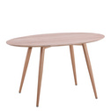 simple design modern metal MDF wood top dining table