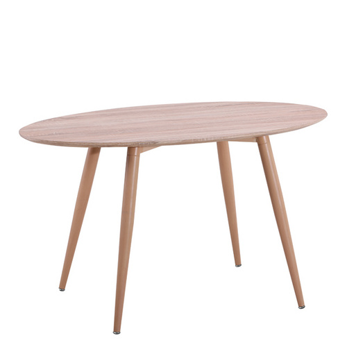 simple design modern metal MDF wood top dining table