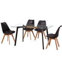tempered glass top living room home table