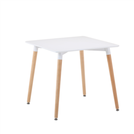 China Wholesale fashion Home furniture White MDF Wooden TOP coffee Table with beech legs