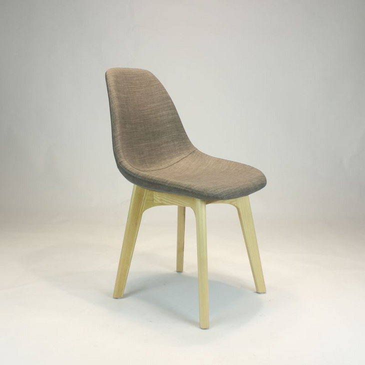 休闲区欧美风格北欧复古餐椅美式桌椅组合布艺彩色酒店餐椅 C252