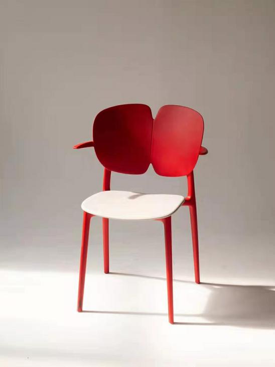 乐时家用椅现代简约塑料加厚靠背椅
休闲椅设计师椅公共休闲椅