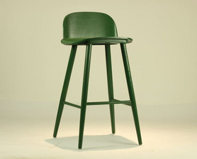 吧台椅北欧高脚凳创意实木吧椅前台65-75CM椅现代简约酒吧台凳设计师吧椅 B386