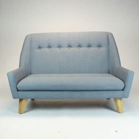 北欧简约现代皮质沙发美式小户型客厅单人双人沙发整装办公室接待沙发 S306-2