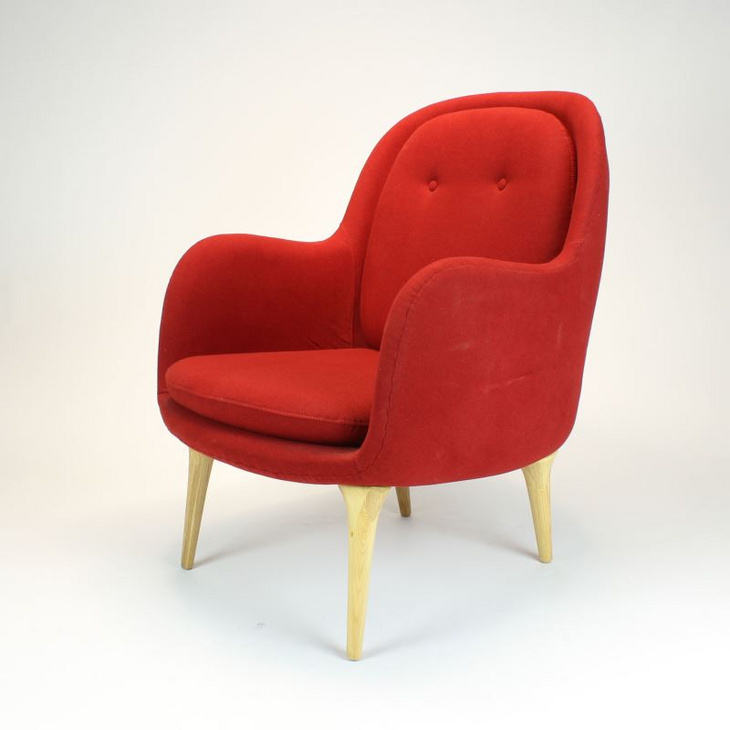北欧单人椅客厅沙发椅躺椅蓝色阳台休闲椅现代简约设计师轻奢单椅 S363