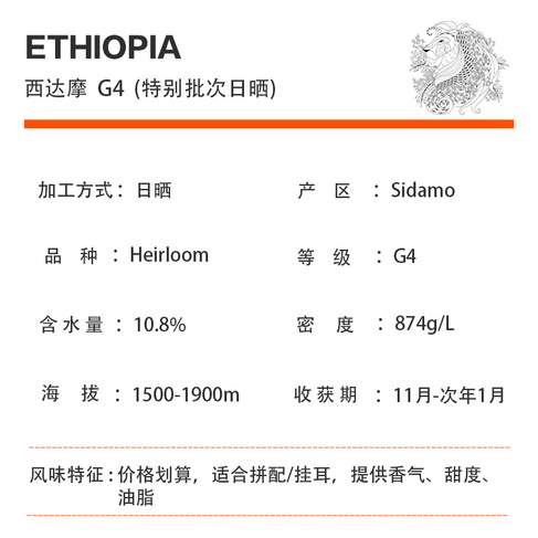 埃塞俄比亚 西达摩 G4   日晒