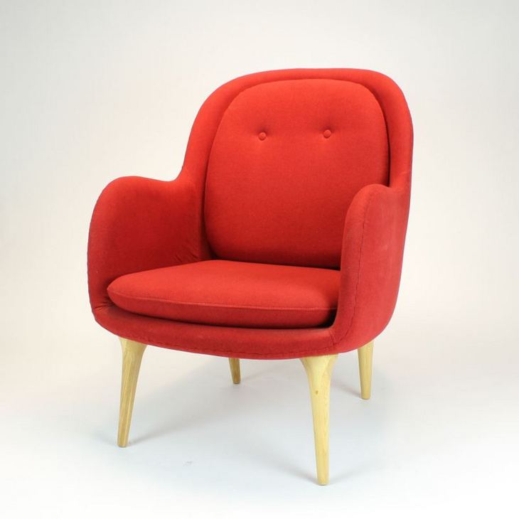 北欧单人椅客厅沙发椅躺椅蓝色阳台休闲椅现代简约设计师轻奢单椅 S363