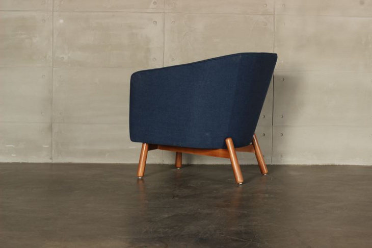 北欧单人沙发美式沙发餐椅简约布艺高背椅现代乡村休闲客厅 S419-1