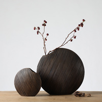樹(shù)脂工藝品家居斜紋花瓶現(xiàn)代簡(jiǎn)約辦公室家庭創(chuàng)意插花擺飾一件代發(fā)