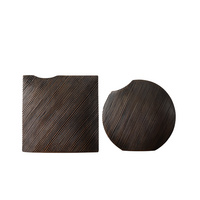 樹(shù)脂工藝品家居斜紋花瓶現(xiàn)代簡(jiǎn)約辦公室家庭創(chuàng)意插花擺飾一件代發(fā)