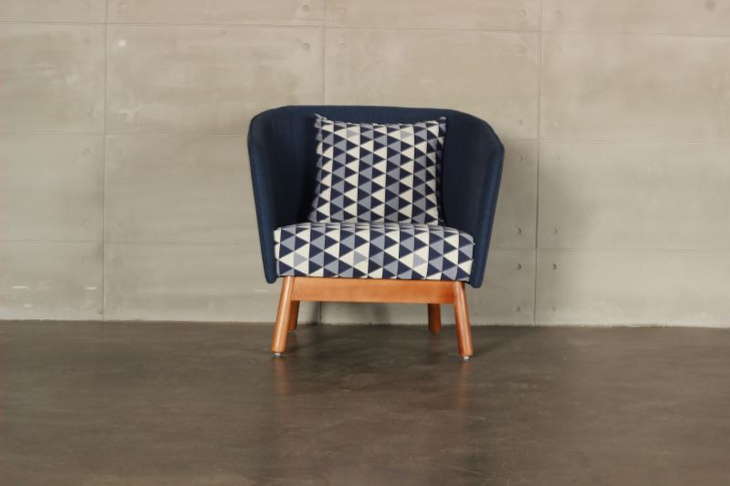 北欧单人沙发美式沙发餐椅简约布艺高背椅现代乡村休闲客厅 S419-1