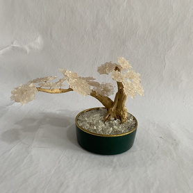 摆件-盆栽松树-粉晶抛光石B20201247