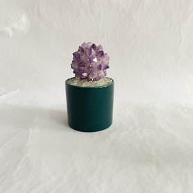 摆件-小盆栽-紫晶花球B20201233