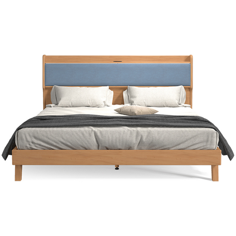 Cloud dream bed modern solid wood South American cherry bed