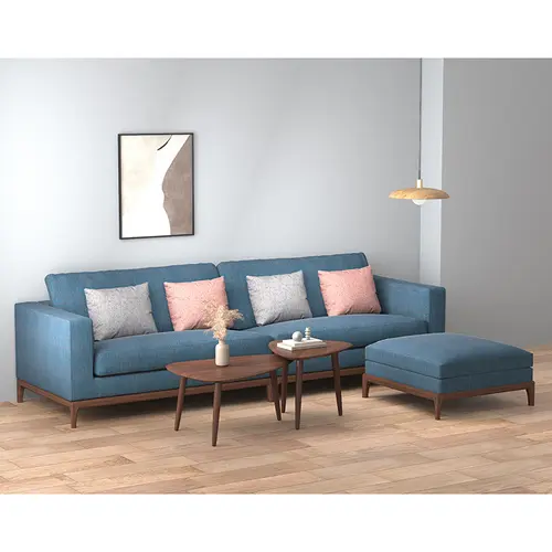 Hedonic sofa modern solid wood South American cherry wood sofa