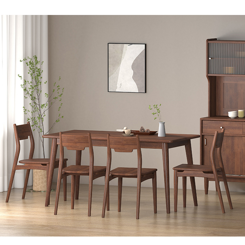 Taste bud dining table modern solid wood South American cherry dining table