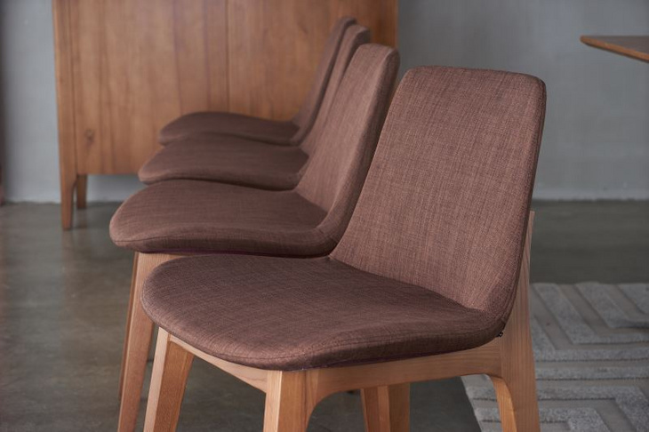 北欧靠背皮椅布艺软垫商用现代带扶手高级灰色时尚咖啡厅餐饮店凳子 C273-1