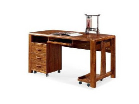 书桌实木中式