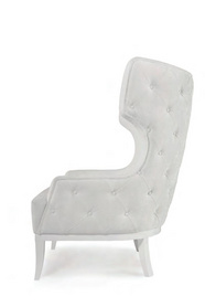 SOFT & CREAMY ARMCHAIR AND OTTOMAN