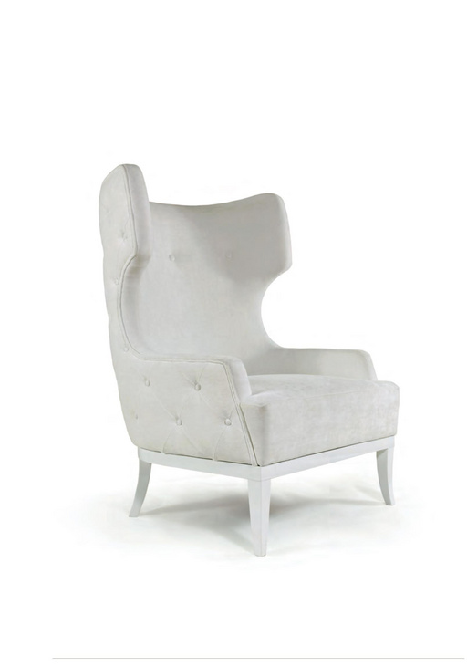 SOFT & CREAMY ARMCHAIR AND OTTOMAN