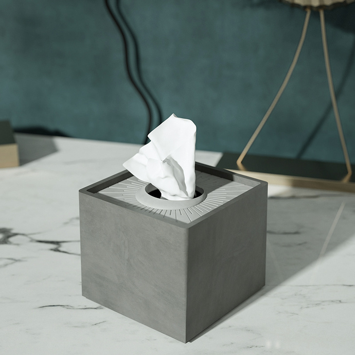 北欧ins水泥纸巾收纳盒 创意酒店家用客厅卫生间抽纸盒