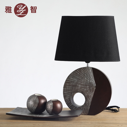 熱銷創(chuàng)意現(xiàn)代家居裝飾 樹脂雙面臺燈燭臺工藝禮品定制