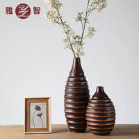 熱銷創(chuàng)意樹脂客居客廳臥室插花大線圈花瓶裝飾擺件