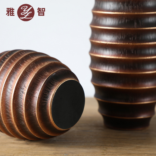 熱銷創(chuàng)意樹脂客居客廳臥室插花大線圈花瓶裝飾擺件