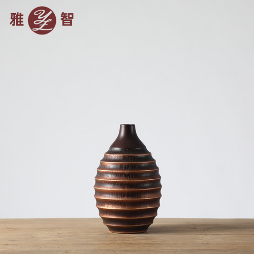 熱銷創(chuàng)意樹脂客居客廳臥室插花大線圈花瓶裝飾擺件