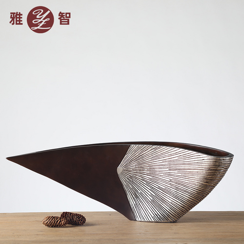 熱銷創(chuàng)意現(xiàn)代家居裝飾 樹脂雙面臺(tái)燈燭臺(tái)工藝禮品定制